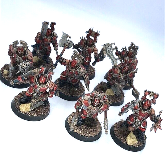Blood Warriors Blades of Khorne Chaos - Painted - Warhammer Age of Sigmar C4535