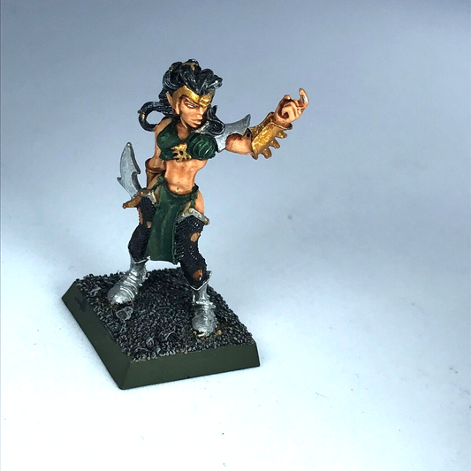 Classic Metal Witch Elf Dark Elf Elves - Painted - Warhammer Fantasy X13466
