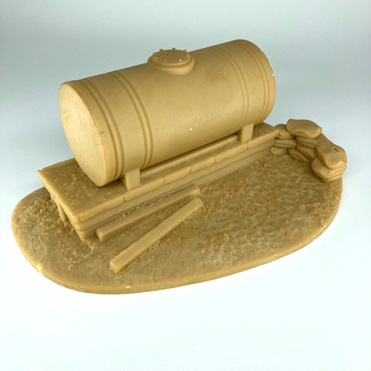 Oil Tank Defensive Position Terrain Scenery - Unpainted