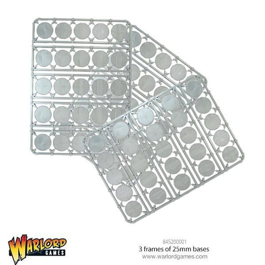 25mm Bases - Brand New - Warlord Games Bolt Action Miniatures