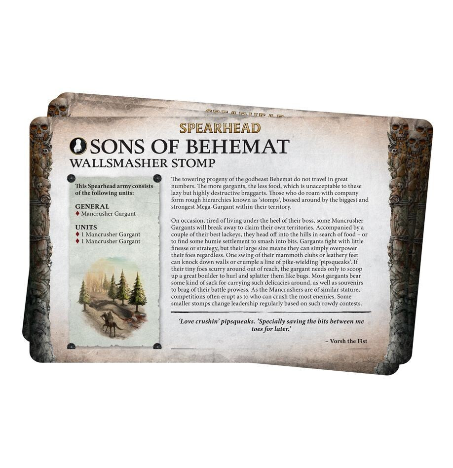 Sons Of Behemat Faction Pack - Brand New - Warhammer Age Of Sigmar GW