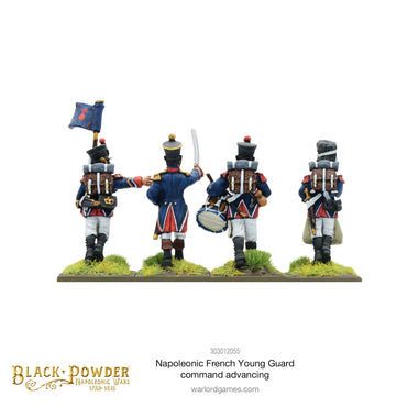 Napoleonic French Young Guard Command - Warlord Games Black Powder Miniatures