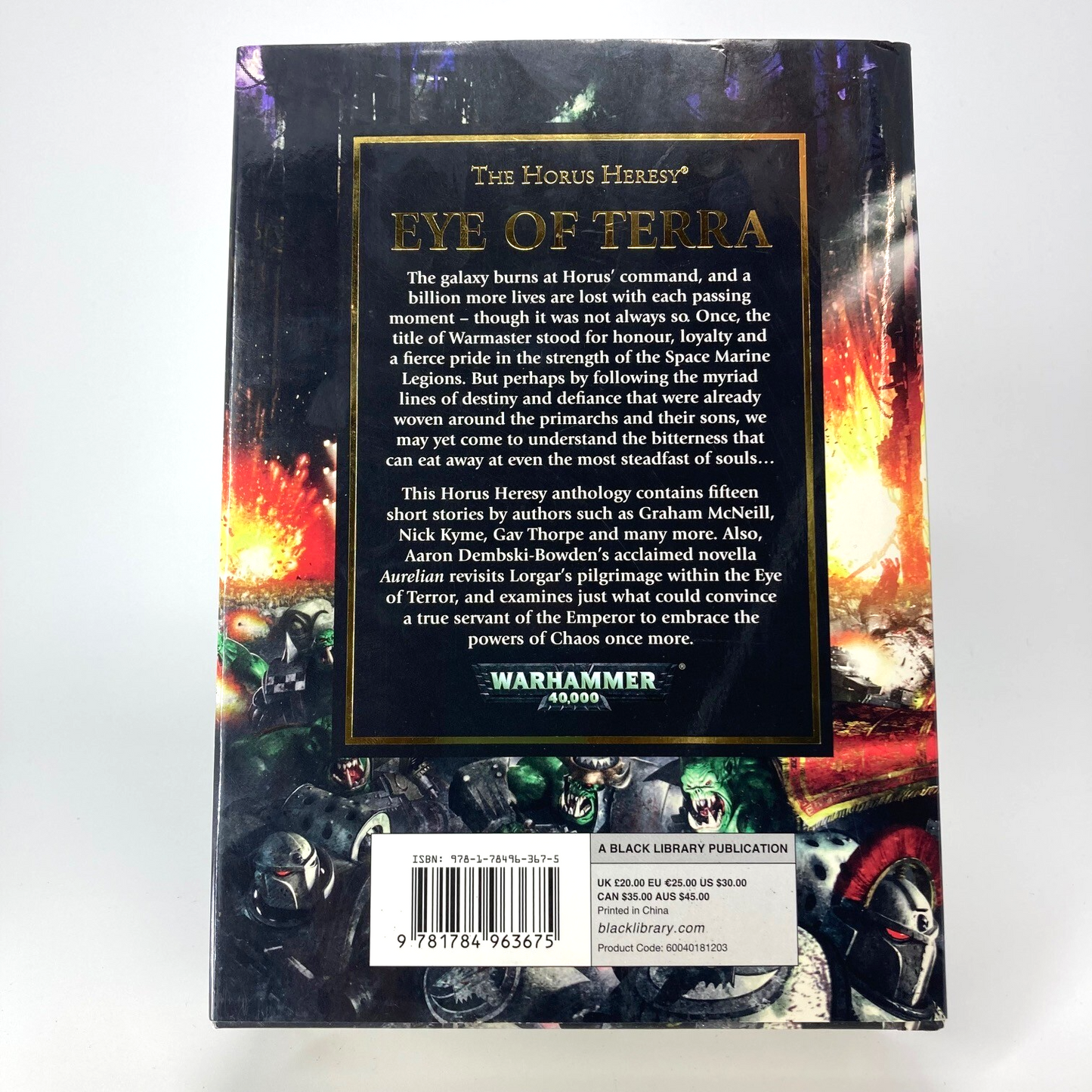 Eye Of Terra - Hardback - Warhammer Black Library The Horus Heresy M1765
