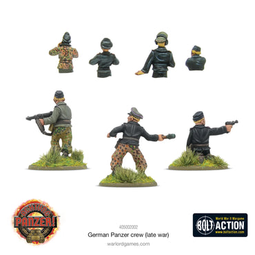 German Panzer Crew (Late War) - Brand New - Warlord Games Bolt Action Miniatures