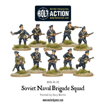 Soviet Naval Brigade Squad - Brand New - Warlord Games Bolt Action Miniatures