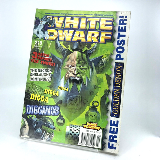 White Dwarf 218 Magazine Games Workshop Warhammer Fantasy 40,000 40K M348