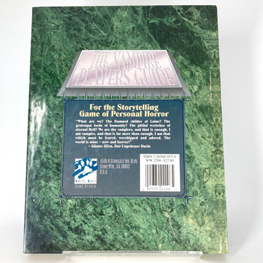 The Vampire Players Guide - Vampire: The Masquerade Sourcebook - White Wolf M324