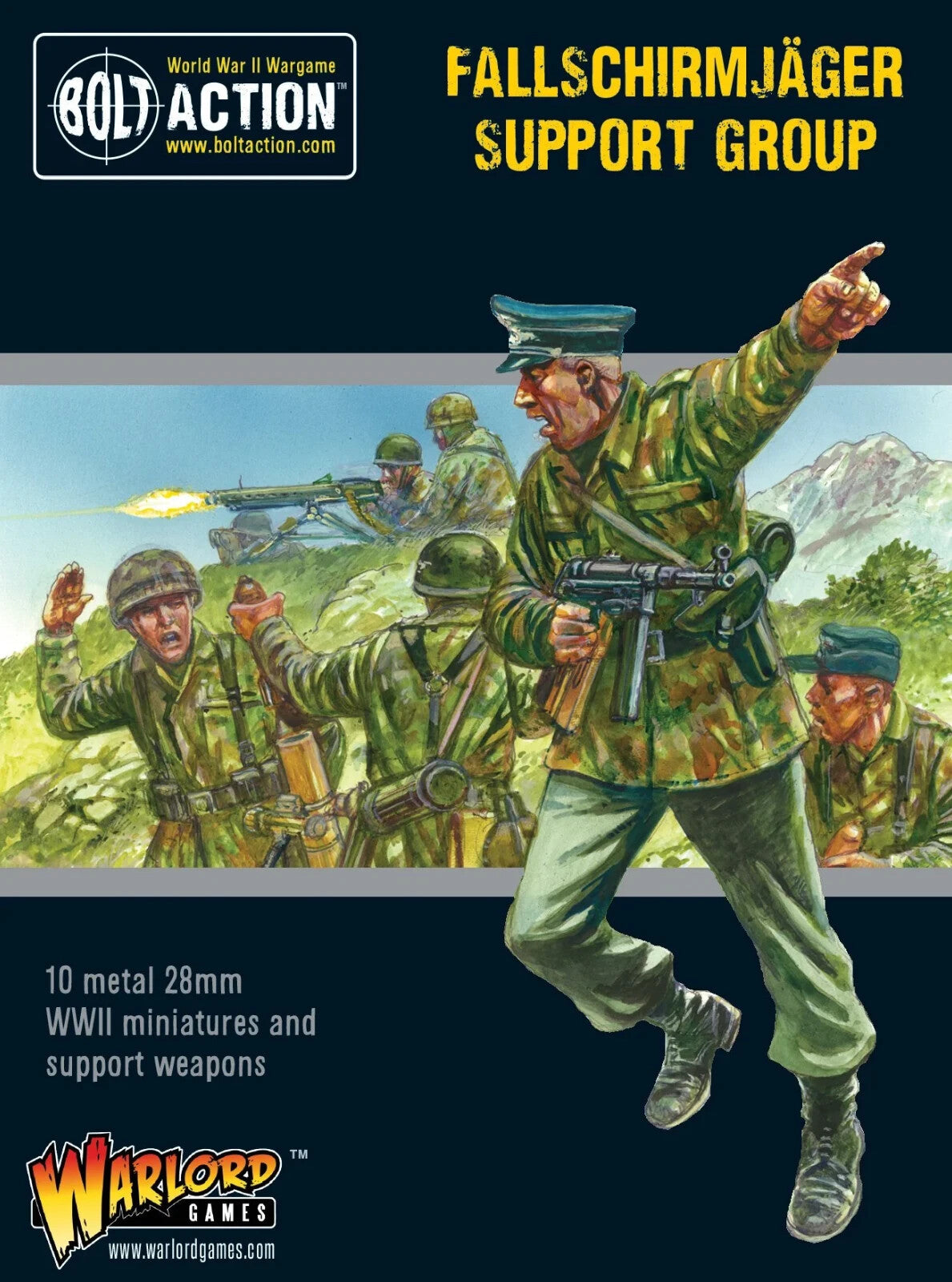 Fallschirmjager Support Group - Brand New - Warlord Games Bolt Action Miniatures