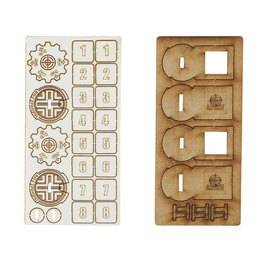 German Artillery Zeroing In Markers (MDF) - Brand New Warlord Games Bolt Action