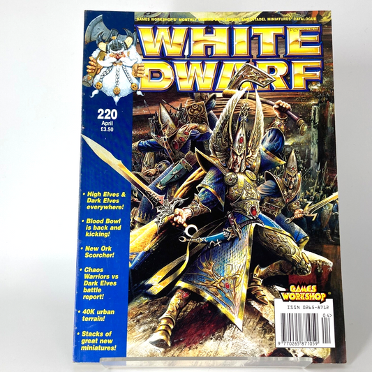 White Dwarf 220 Magazine Games Workshop Warhammer Fantasy 40,000 40K M1374