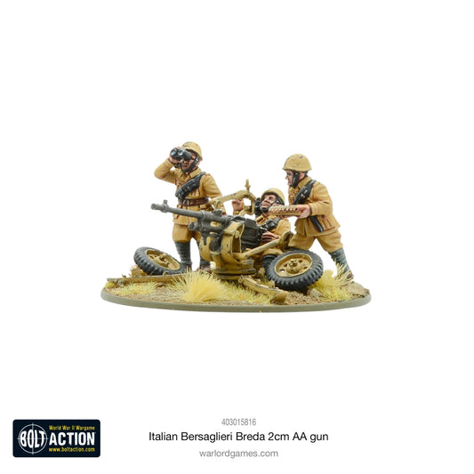 Italian Bersaglieri Breda 2cm AA Gun - Warlord Games Bolt Action Miniatures