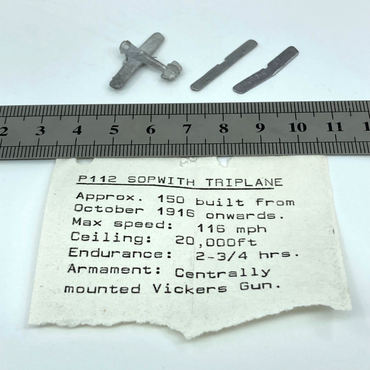 P112 Sopwith Triplane - 1:200 Historical Miniatures - Metal - Unbranded X8297