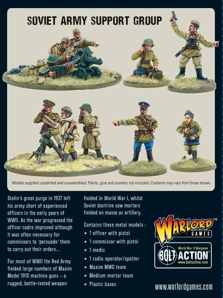Soviet Army Support Group - Brand New - Warlord Games Bolt Action Miniatures