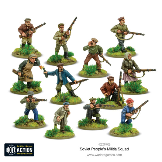 Soviet People's Militia Squad - Brand New - Warlord Games Bolt Action Miniatures