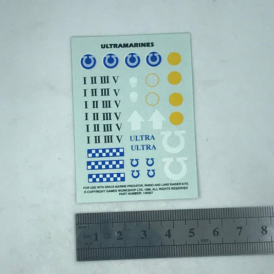 Classic Ultramarines Space Marines Transfer Sheet - Warhammer 40K T171