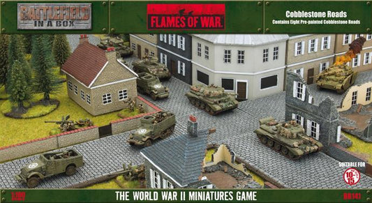 Pre-order: Cobblestone Roads - Pre-Painted Terrain - Battlefield In A Box - Brand New