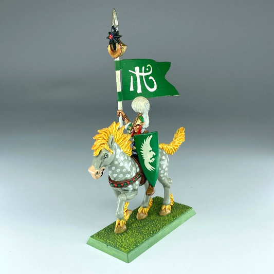 Wood Elf Glade Standard Bearer - Painted - Warhammer Fantasy Part Metal C5316