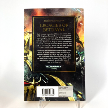 Legacies Of Betrayal - Paperback Anthology - Black Library Warhammer M1764