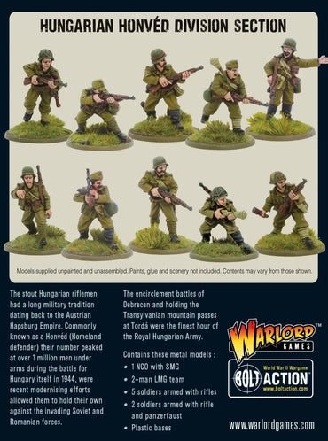 Hungarian 'Honved Division' Section - Warlord Games Bolt Action Miniatures
