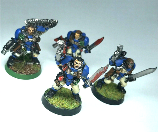Metal Classic Space Marine Scouts Painted - minor chips - Warhammer 40K X7316