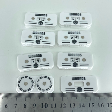 Magnetic Wound Trackers - Suitable For Miniature Wargaming X16578