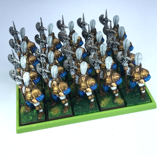 The Empire Halberd Halberdier Infantry Regiment & Tray Warhammer Fantasy Painted