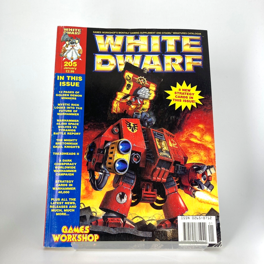 White Dwarf 205 Magazine Games Workshop Warhammer Fantasy 40,000 40K M1589