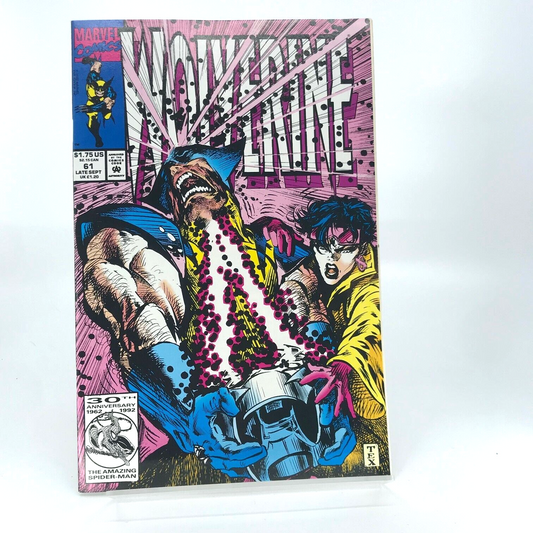 Marvel Wolverine Issue 61 - Original Vintage Comic - Marvel Comics D131