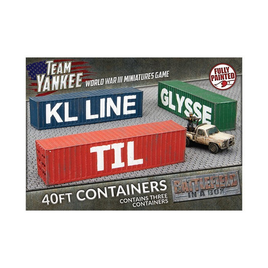 40ft Containers - Painted 15mm Scale - Brand New - Battlefield In A Box