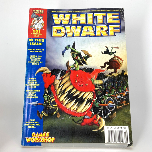 White Dwarf 201 Magazine Games Workshop Warhammer Fantasy 40,000 40K M1585