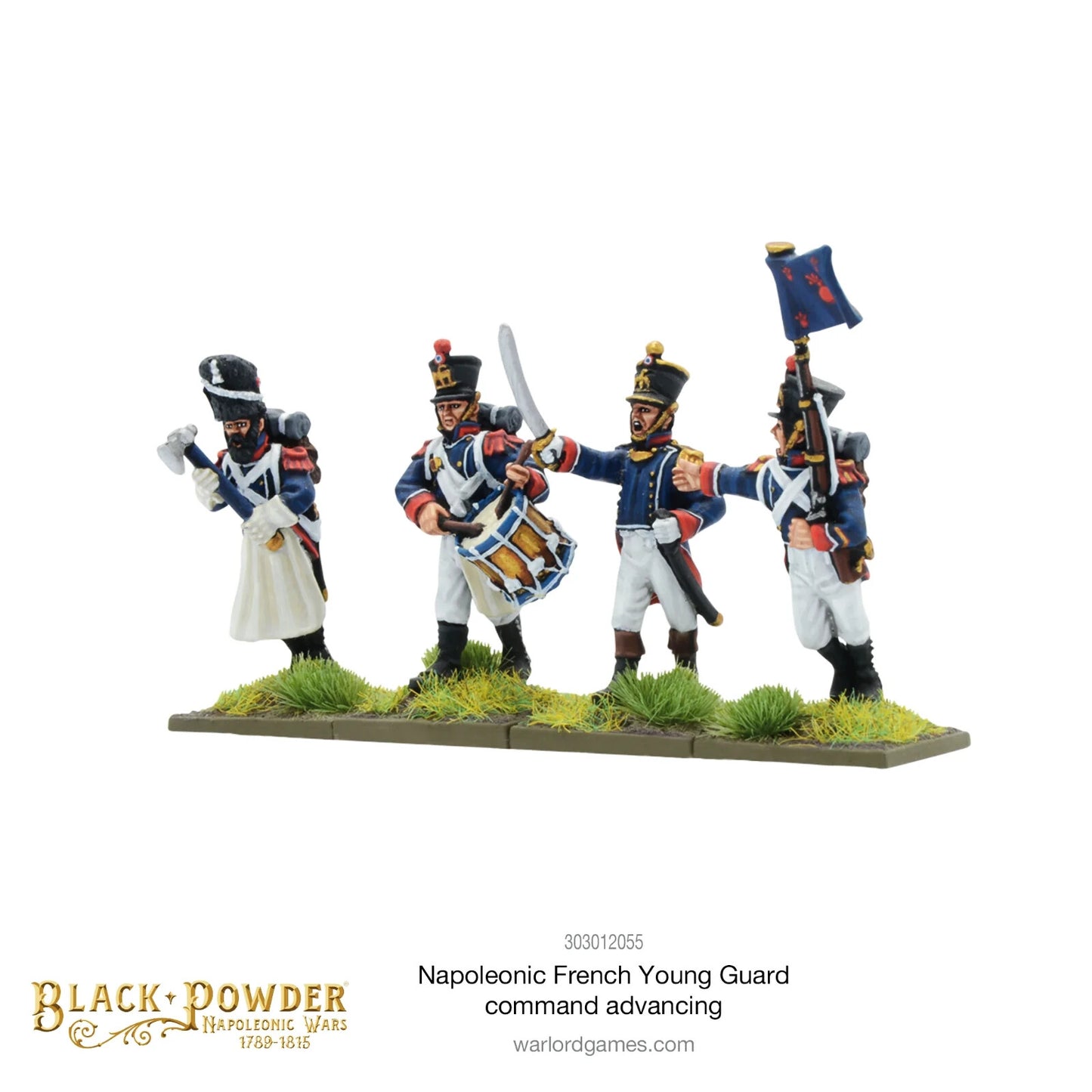 Napoleonic French Young Guard Command - Warlord Games Black Powder Miniatures