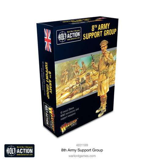 British 8th Army Support Group - Warlord Games Bolt Action Miniatures
