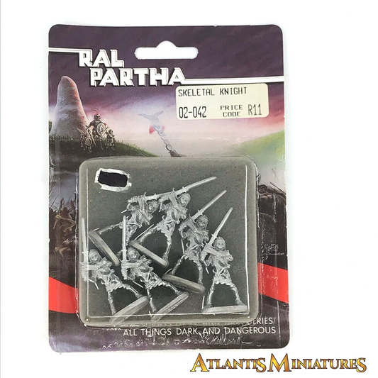 Metal Skeletal Knight - Blister - Ral Partha Games Workshop C616