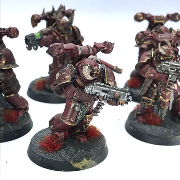 Chaos Space Marine Squad - Painted - Warhammer 40K C21