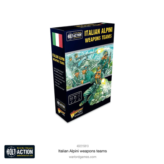 Italian Alpini Weapons Teams - Brand New - Warlord Games Bolt Action Miniatures