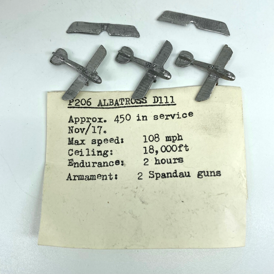 P206 Albatross D111 - Historical Metal Miniatures - Unbranded Miniatures X12151