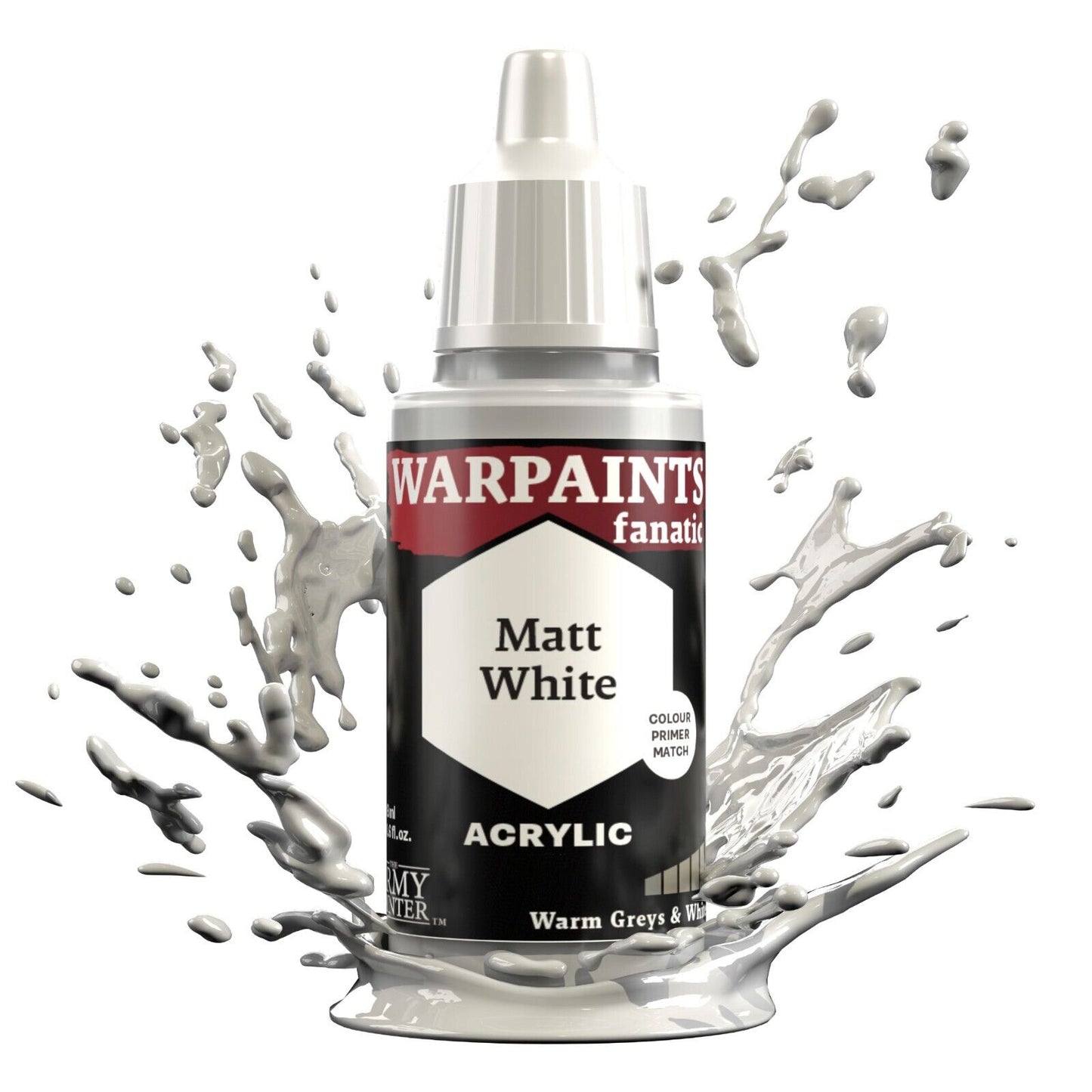 Matt White Paint - Warpaints Fanatic 18ml - The Army Painter