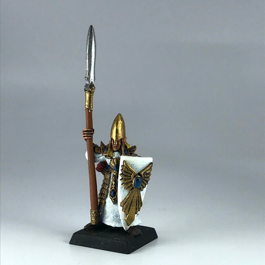 High Elves Lothern Seaguard with Spear - Painted Warhammer Fantasy Metal X12354
