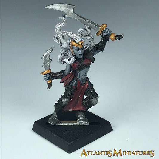 Metal Painted Dark Elf Elves Witch Elf - Warhammer Age of Sigmar X6332