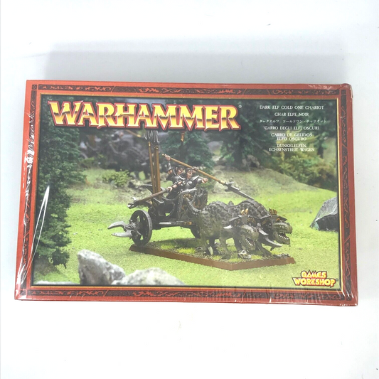 Classic Dark Elf Elves Cold One Chariot - Boxed - Warhammer Fantasy W28