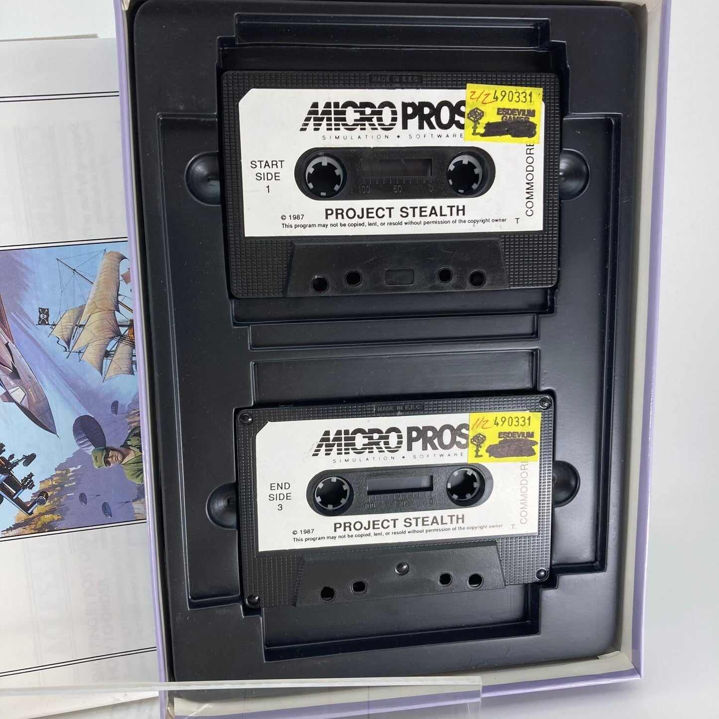Project Stealth Fighter Micro-prose Commodore 64 Game W301