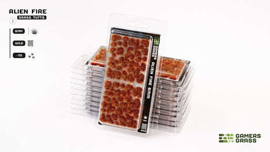 Alien Fire Grass Tufts 6mm - Model Basing - Gamers Grass