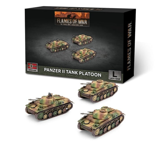 German Panzer II Tank Platoon - Late-War - Brand New - Flames of War