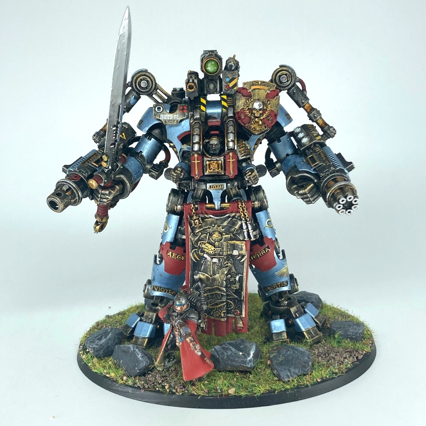 Grey Knights Nemesis Dreadknight Space Marines - Painted - Warhammer 40k (10)