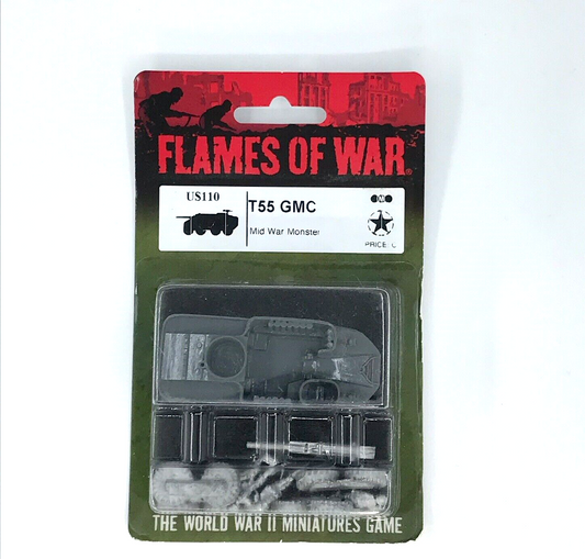 USA T55 GMC Mid War Monster - Sealed Blister - Unpainted - Flames of War C1197