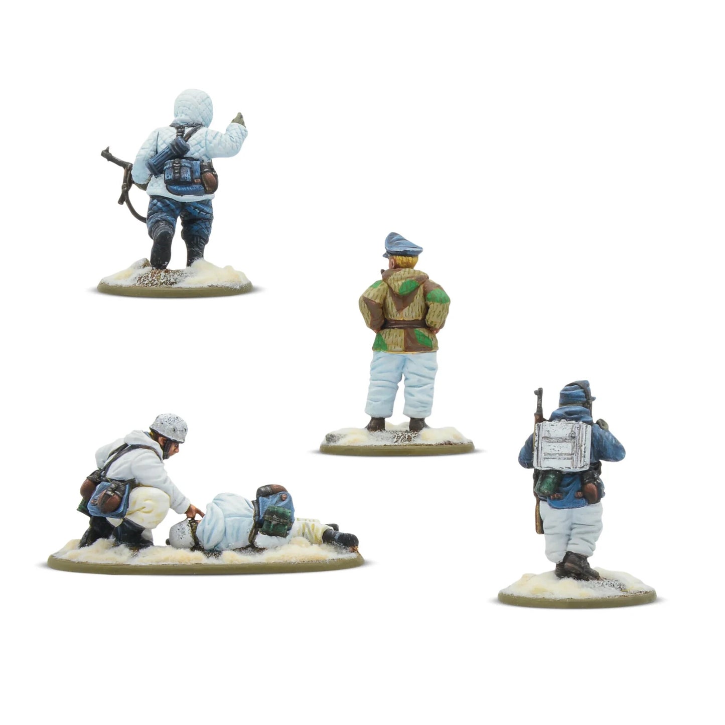 Fallschirmjager HQ (Winter) - Brand New - Warlord Games Bolt Action Miniatures