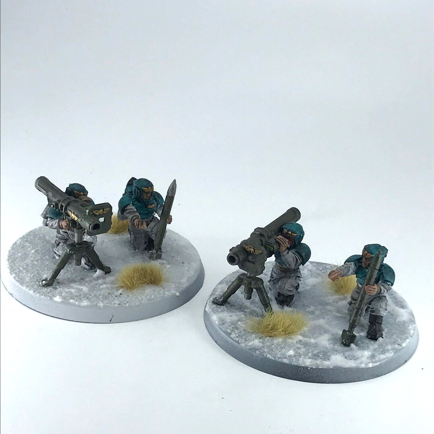 Cadian Rocket Launcher Squad Imperial Guard - Painted - Warhammer 40K GW C1999