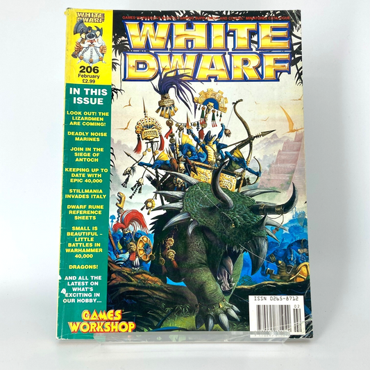 White Dwarf 206 Magazine Games Workshop Warhammer Fantasy 40,000 40K M1330