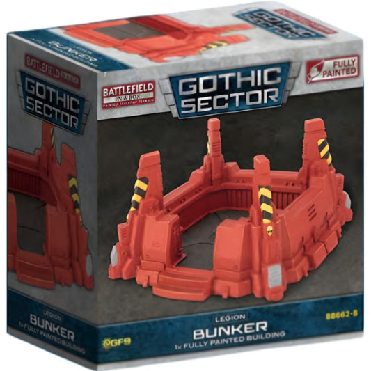 Pre-order: Gothic Sector: Legion Bunker - Red Paint Scheme - Battlefield In A Box - Brand New