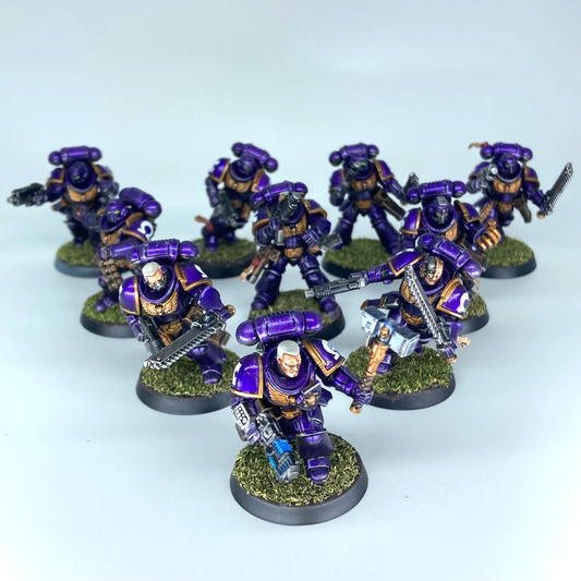 Primaris Assault Intercessors - Space Marines - Painted Warhammer 40K GW C5118
